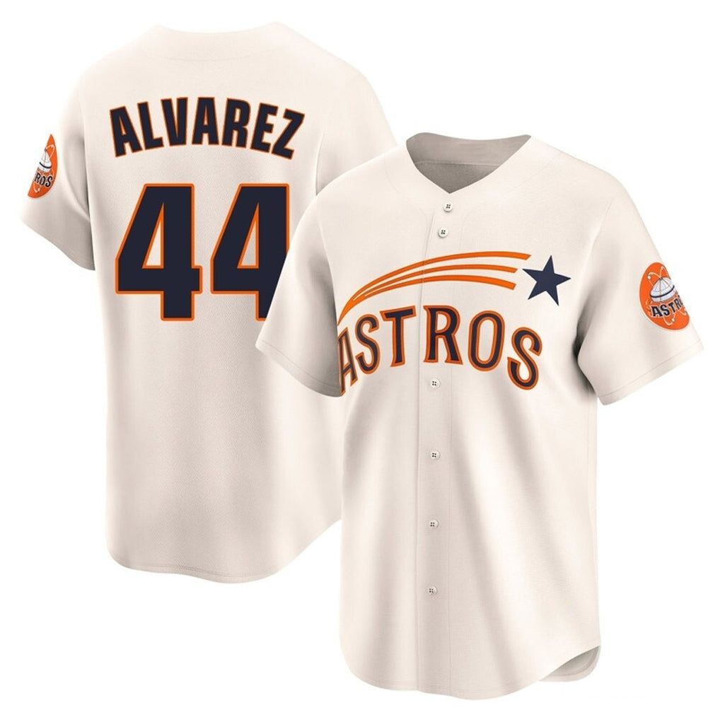 tocy H.Astros #44 Yordan Alvarez Player Cream Throwback Cooperstown Collection Limited Stitched Jerseys