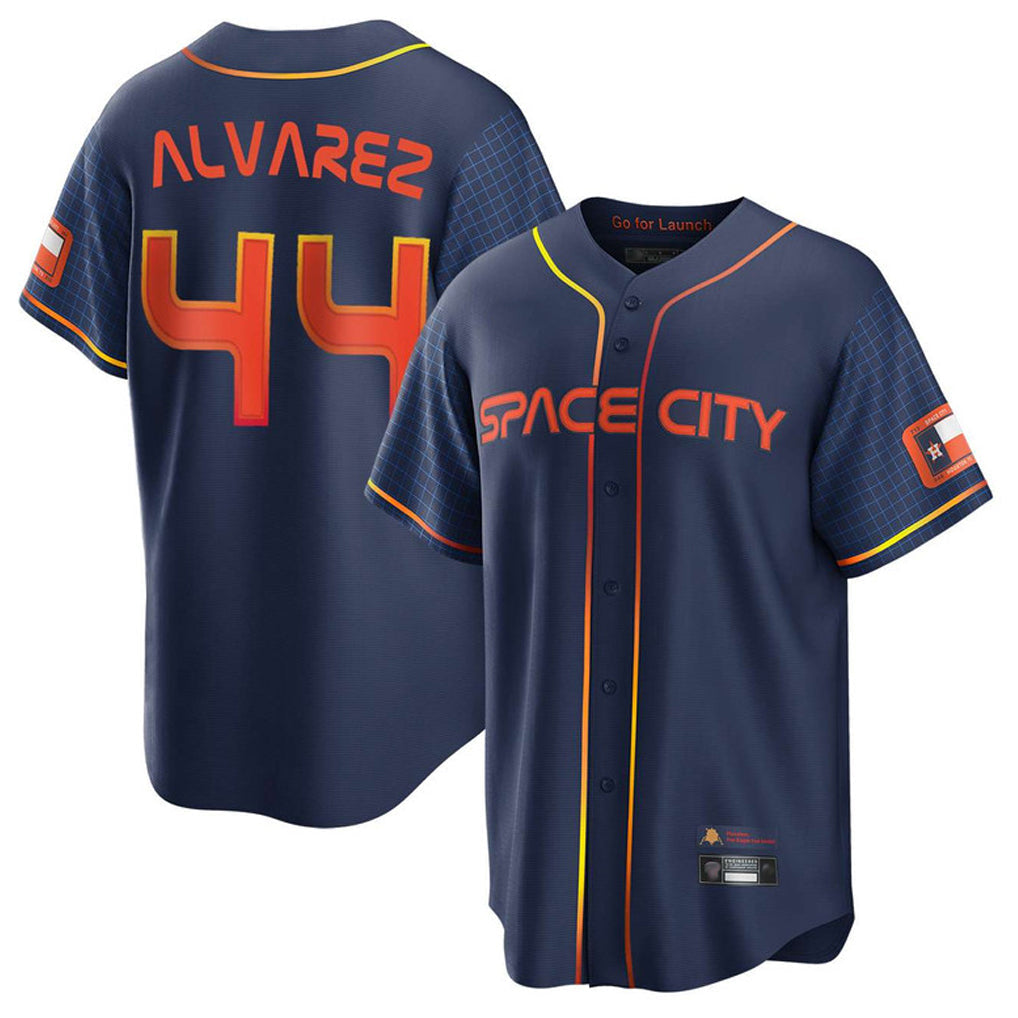 tocy H.Astros #44 Yordan Alvarez Player Navy City Connect Home Game Stitched Jerseys