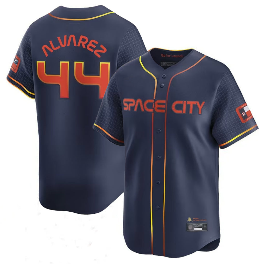 tocy H.Astros #44 Yordan Alvarez Player Navy City Connect Limited Home Game Stitched Jerseys