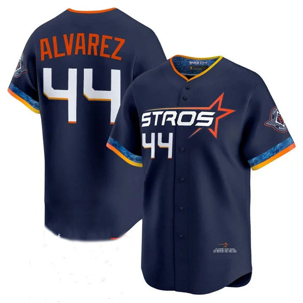 tocy H.Astros #44 Yordan Alvarez Player Navy City Connect Limited Home Stitched Jerseys