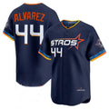 tocy H.Astros #44 Yordan Alvarez Player Navy City Connect Limited Home Stitched Jerseys