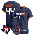tocy H.Astros #44 Yordan Alvarez Player Navy City Connect Texas Patch Vapor Premier Limited Elite Home Stitched Jerseys