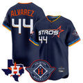 tocy H.Astros #44 Yordan Alvarez Player Navy City Connect Texas Patch Vapor Premier Limited Home Stitched Jerseys