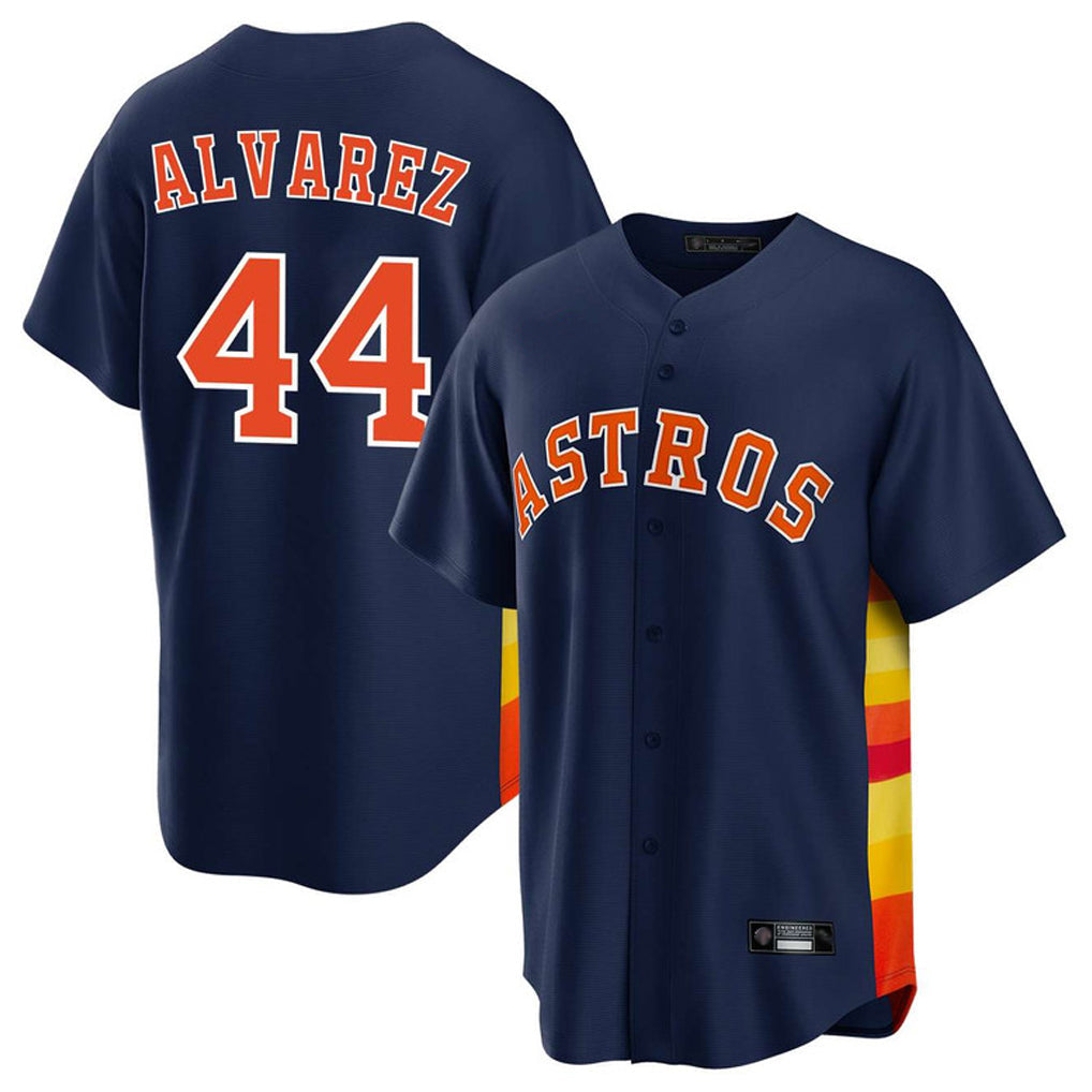 tocy H.Astros #44 Yordan Alvarez Player Navy Home Game Stitched Jerseys