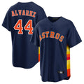 tocy H.Astros #44 Yordan Alvarez Player Navy Home Game Stitched Jerseys