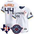 tocy H.Astros #44 Yordan Alvarez Player White City Connect Texas Patch Vapor Premier Limited Home Stitched Jerseys