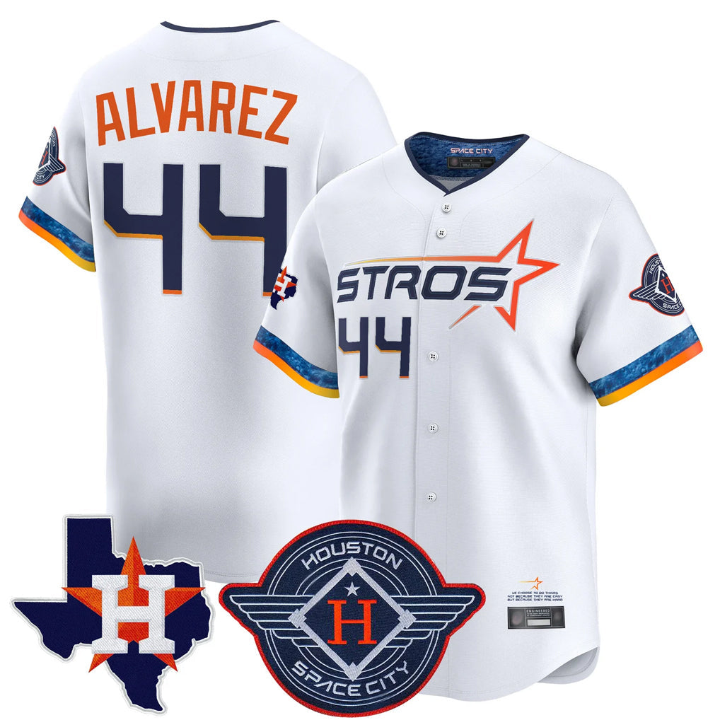 tocy H.Astros #44 Yordan Alvarez Player White City Connect Texas Patch Vapor Premier Limited Home Stitched Jerseys