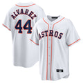 tocy H.Astros #44 Yordan Alvarez Player White Home Game Stitched Jerseys