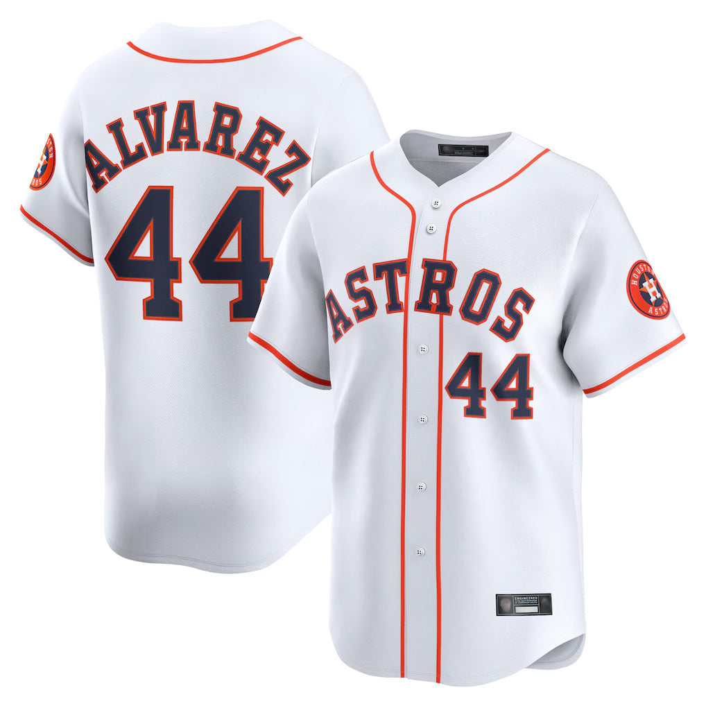 tocy H.Astros #44 Yordan Alvarez Player White Home Limited Stitched Jerseys