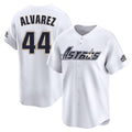 tocy H.Astros #44 Yordan Alvarez Player White Throwback Cooperstown Collection Limited Stitched Jerseys
