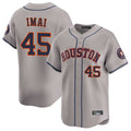 tocy H.Astros #45 Tatsuya Imai Player Gray Home Limited Stitched Jerseys