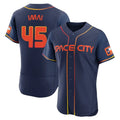 tocy H.Astros #45 Tatsuya Imai Player Navy City Connect Limited Elite Home Stitched Jerseys