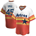 tocy H.Astros #45 Tatsuya Imai Player Rainbow Cooperstown Collection T-shirt Stitched Jerseys