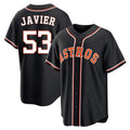 tocy H.Astros #53 Cristian Javier Player Black Fashion Out Home Game Stitched Jerseys