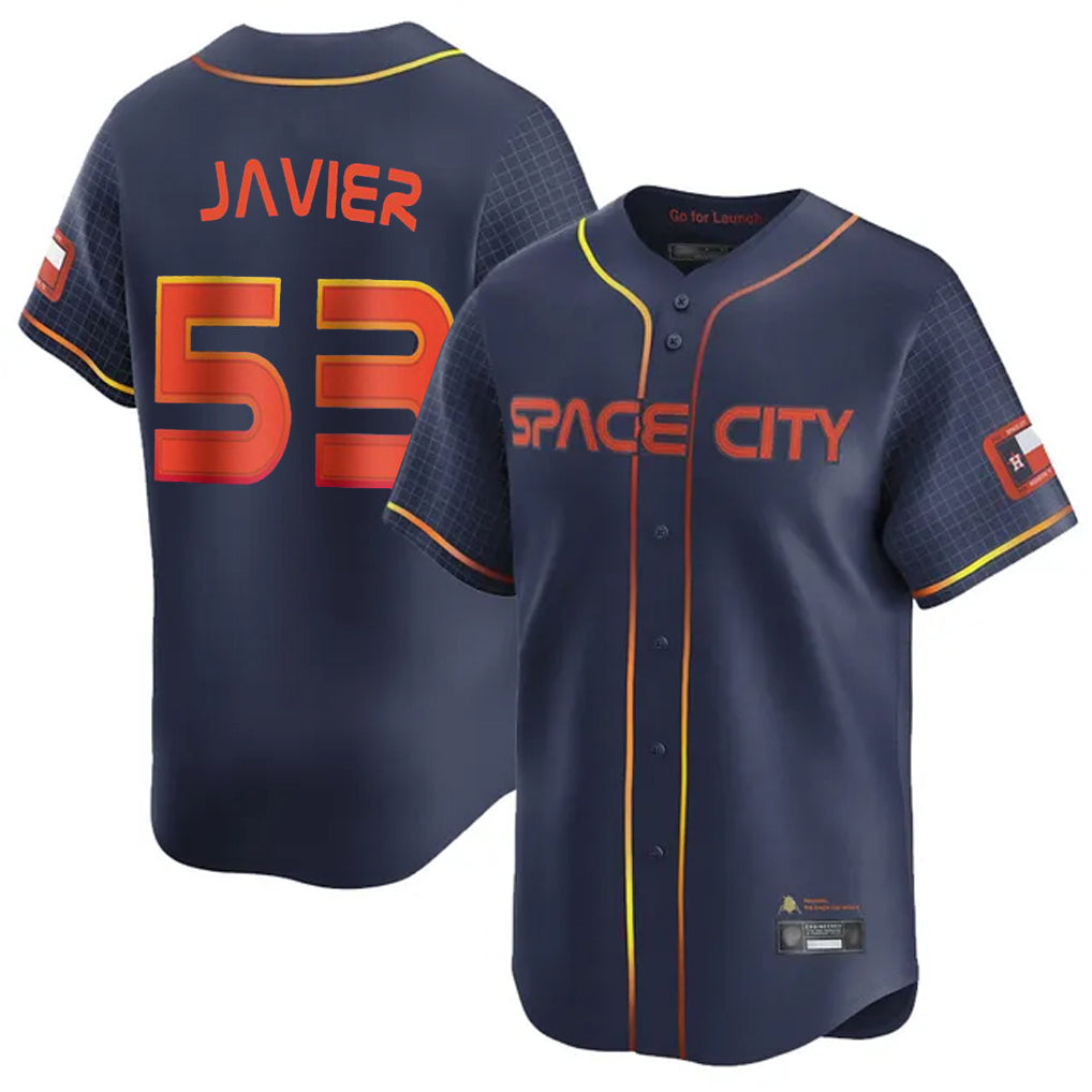 tocy H.Astros #53 Cristian Javier Player Navy City Connect Home Limited Stitched Jerseys
