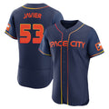 tocy H.Astros #53 Cristian Javier Player Navy City Connect Limited Elite Home Stitched Jerseys