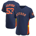 tocy H.Astros #53 Cristian Javier Player Navy Home Limited Elite Stitched Jerseys