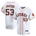 tocy H.Astros #53 Cristian Javier Player White Home Limited Stitched Jerseys