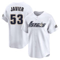 tocy H.Astros #53 Cristian Javier Player White Throwback Cooperstown Collection Limited Stitched Jerseys