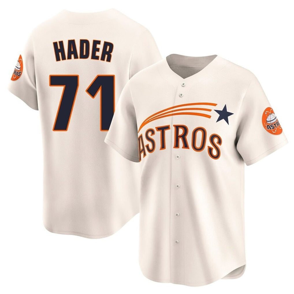 tocy H.Astros #71 Josh Hader Player Cream Throwback Cooperstown Collection Limited Stitched Jerseys
