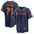 tocy H.Astros #71 Josh Hader Player Navy City Connect Home Game Stitched Jerseys