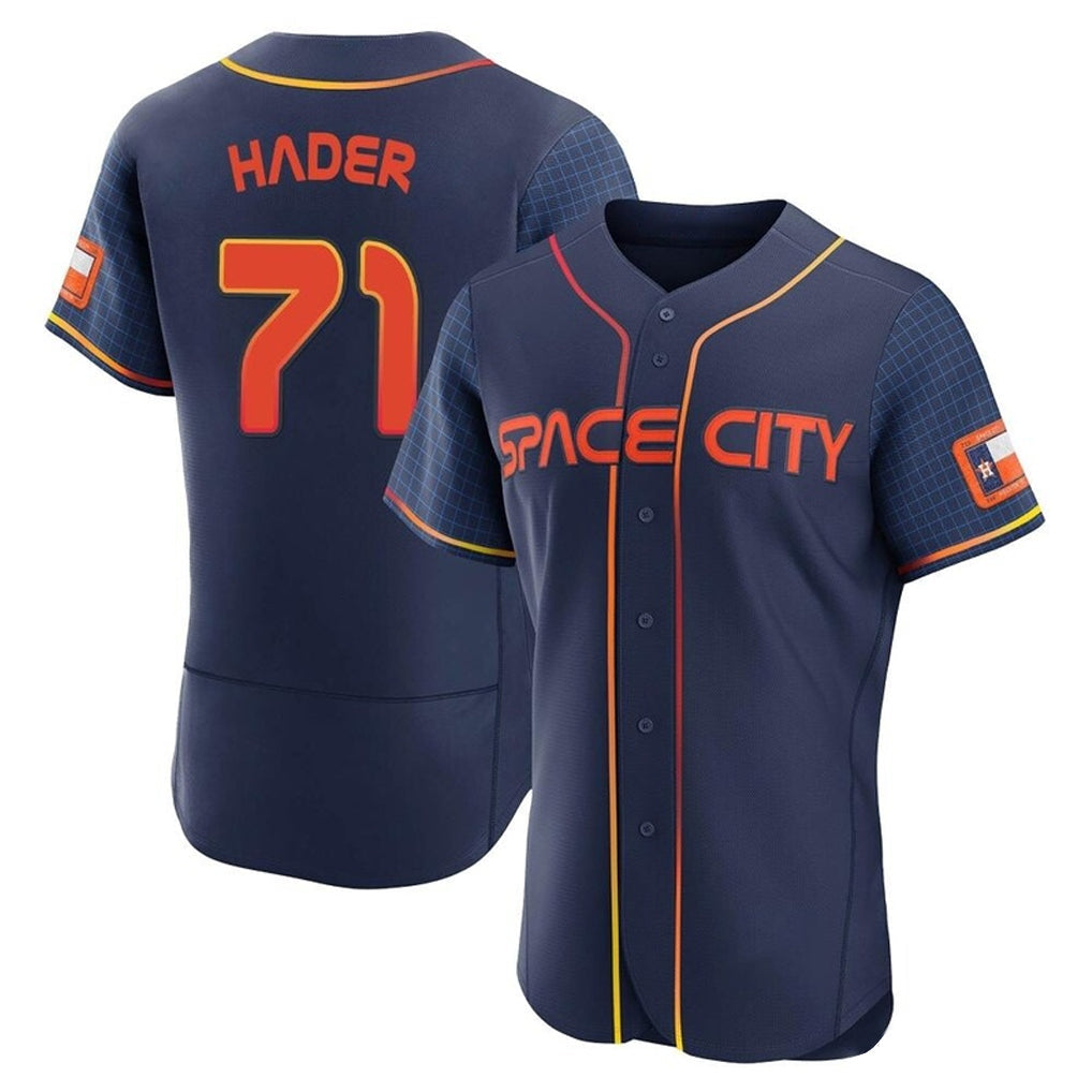 tocy H.Astros #71 Josh Hader Player Navy City Connect Limited Elite Home Stitched Jerseys