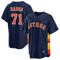 tocy H.Astros #71 Josh Hader Player Navy Home Game Stitched Jerseys