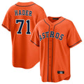 tocy H.Astros #71 Josh Hader Player Orange Home Game Stitched Jerseys