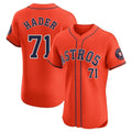 tocy H.Astros #71 Josh Hader Player Orange Home Limited Elite Stitched Jerseys