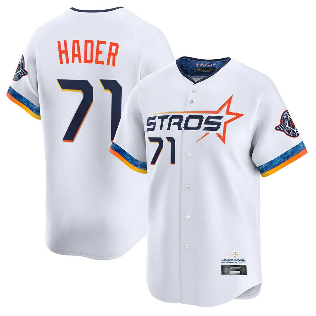 tocy H.Astros #71 Josh Hader Player White City Connect Limited Home Stitched Jerseys