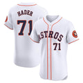 tocy H.Astros #71 Josh Hader Player White Limited Elite Home Stitched Jerseys