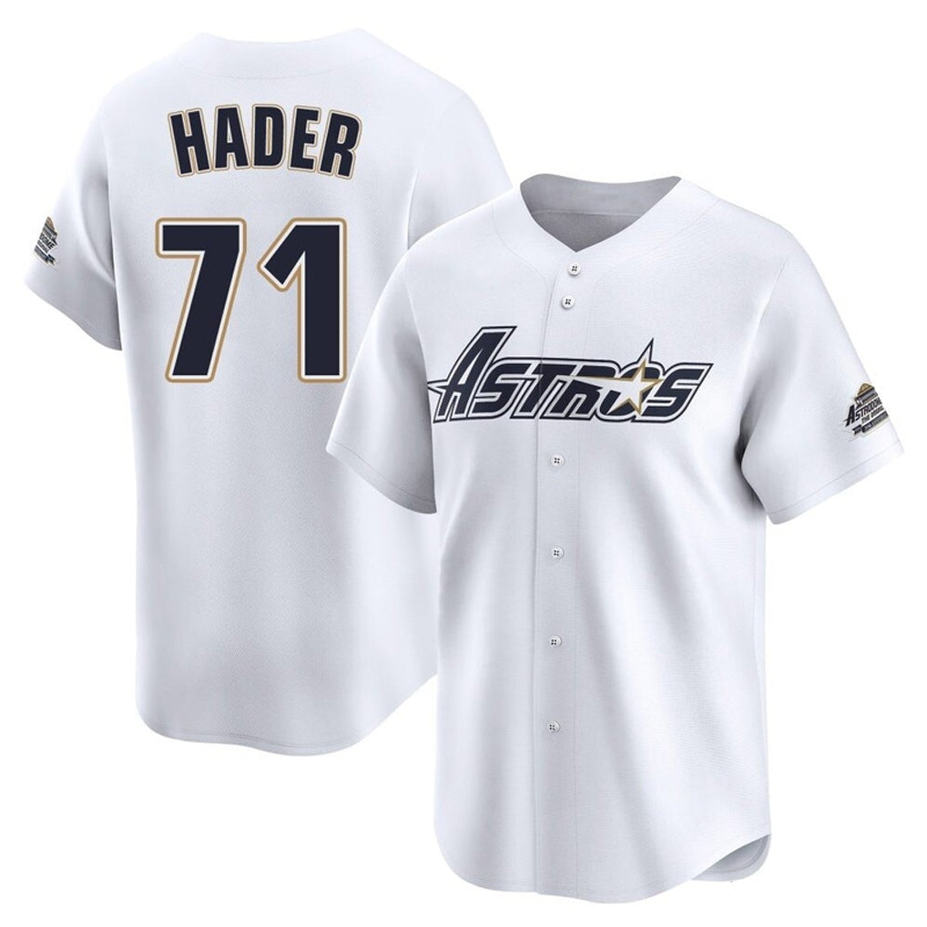 tocy H.Astros #71 Josh Hader Player White Throwback Cooperstown Collection Limited Stitched Jerseys