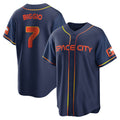 tocy H.Astros #7 Craig Biggio Player Navy City Connect Home Game Stitched Jerseys