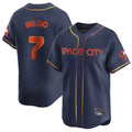 tocy H.Astros #7 Craig Biggio Player Navy City Connect Home Limited Stitched Jerseys