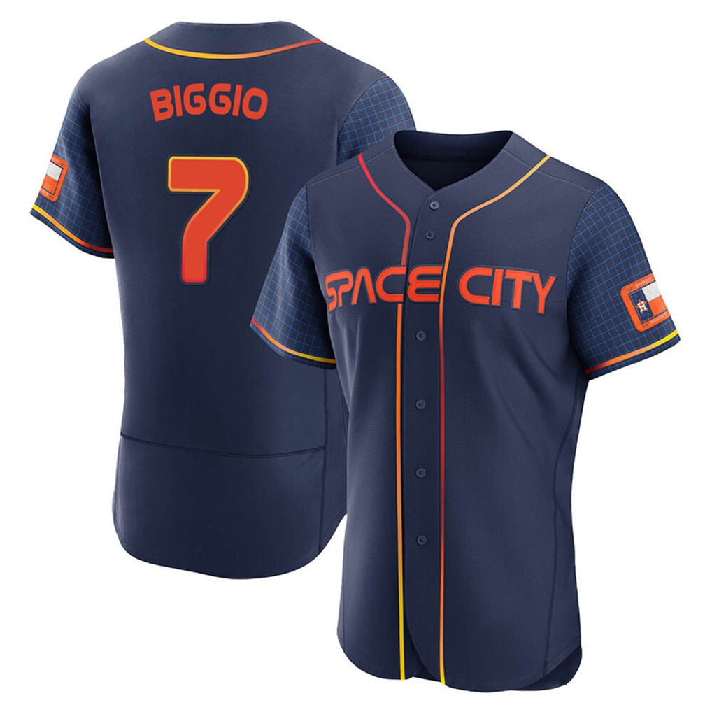 tocy H.Astros #7 Craig Biggio Player Navy City Connect Limited Elite Home Stitched Jerseys