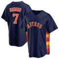 tocy H.Astros #7 Craig Biggio Player Navy Home Game Stitched Jerseys