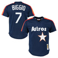 tocy H.Astros #7 Craig Biggio Player Navy Mitchell & Ness Cooperstown Mesh Limited Stitched Jerseys