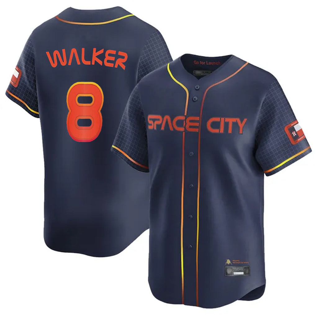 tocy H.Astros #8 Christian Walker Player Navy City Connect Home Limited Stitched Jerseys