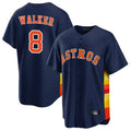 tocy H.Astros #8 Christian Walker Player Navy Home Game Stitched Jerseys