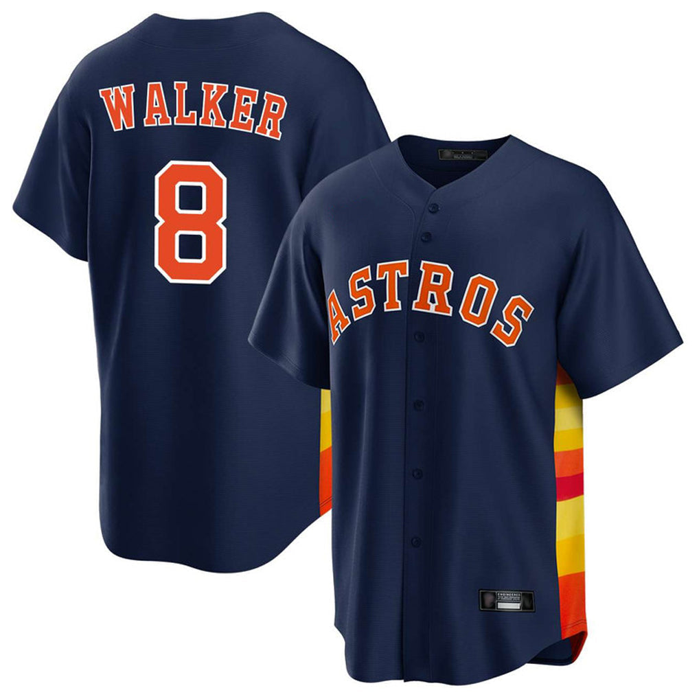tocy H.Astros #8 Christian Walker Player Navy Home Game Stitched Jerseys