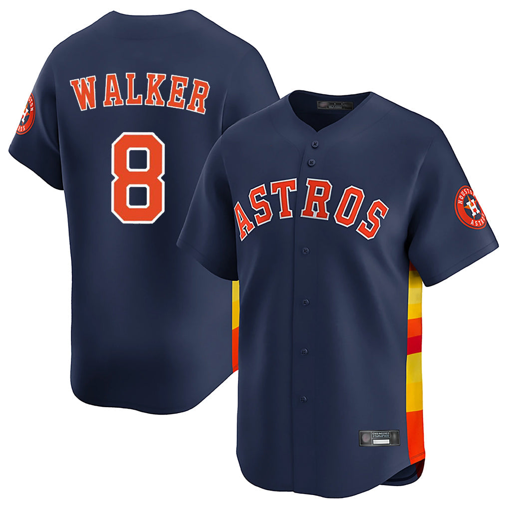 tocy H.Astros #8 Christian Walker Player Navy Home Limited Stitched Jerseys
