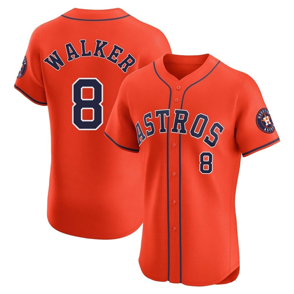 tocy H.Astros #8 Christian Walker Player Orange Home Limited Elite Stitched Jerseys
