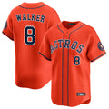 tocy H.Astros #8 Christian Walker Player Orange Home Limited Stitched Jerseys