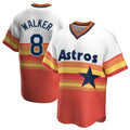 tocy H.Astros #8 Christian Walker Player Rainbow Cooperstown Collection T-shirt Stitched Jerseys