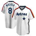 tocy H.Astros #8 Christian Walker Player White Cooperstown Collection T-shirt Stitched Jerseys