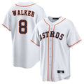 tocy H.Astros #8 Christian Walker Player White Home Game Stitched Jerseys