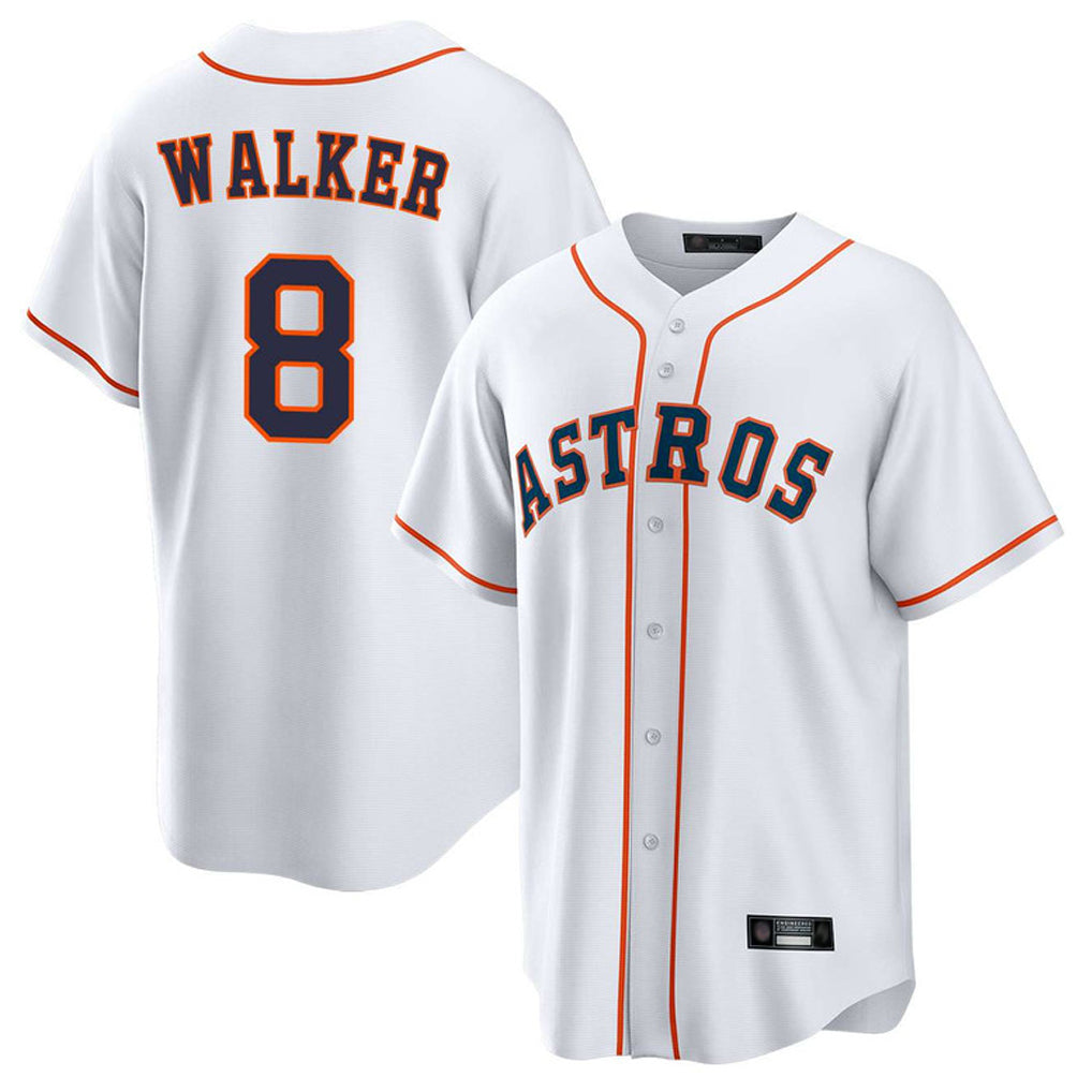 tocy H.Astros #8 Christian Walker Player White Home Game Stitched Jerseys