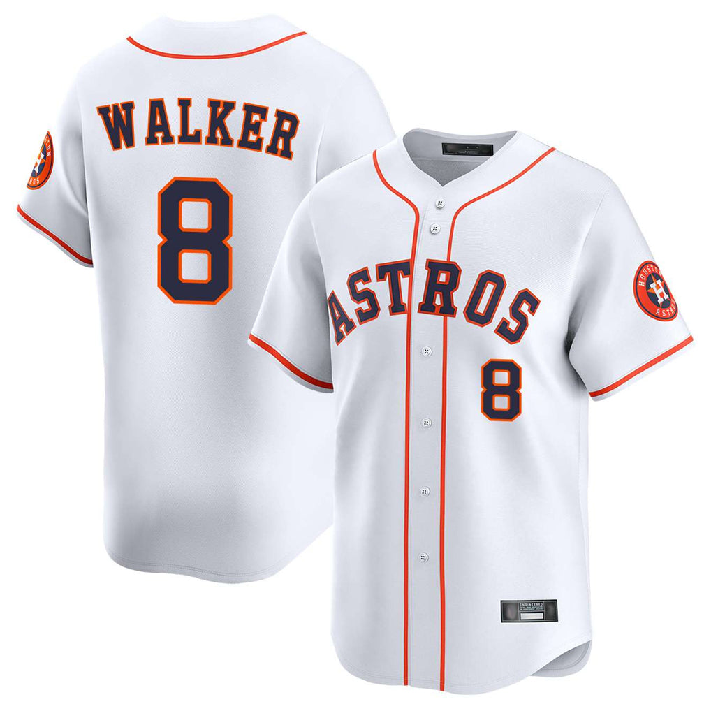 tocy H.Astros #8 Christian Walker Player White Home Limited Stitched Jerseys