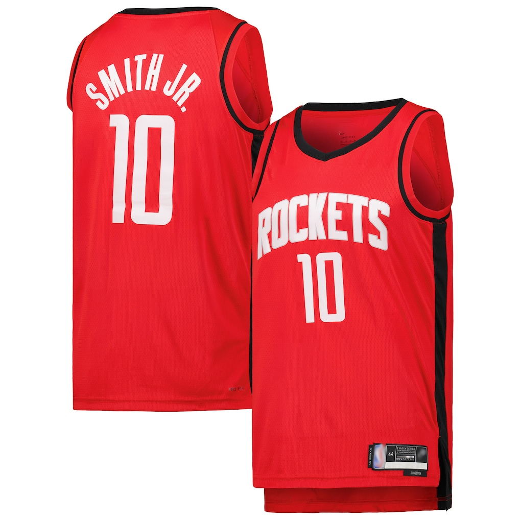 tocy H.Rockets #10 Jabari Smith Jr. Red Swingman Stitched Jerseys-Icon Edition