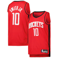 tocy H.Rockets #10 Jabari Smith Jr. Red Swingman Stitched Jerseys-Icon Edition